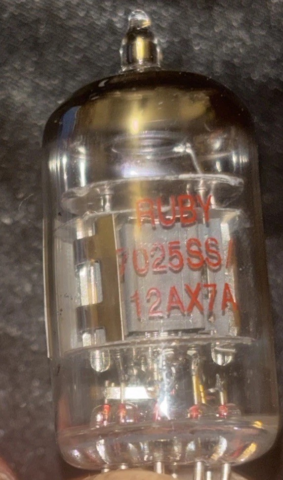 Matched Pair (2) NOS Ruby Tubes 12AX7 AC5/Z HG+ High Gain Preamp Guitar Amp NIB
