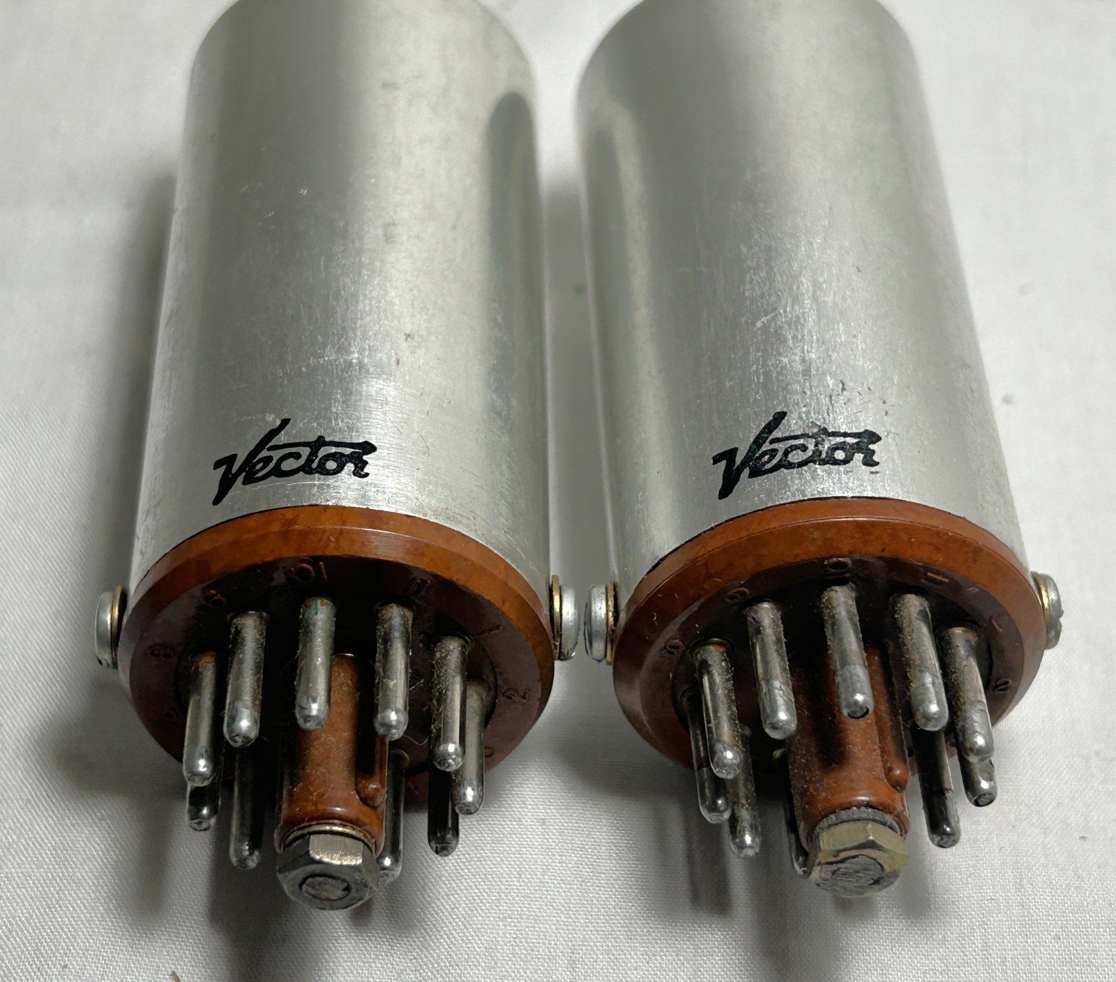 Pair (2) Vector Tube Socket Adpters No. 5751 & 5963 Ham Comm Electronics Parts