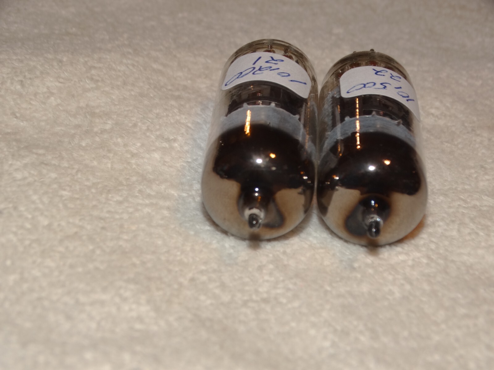 2 x JAN – 12BY7A Sylvania Tubes*Mil Specs*Strong Matched Pair *#9