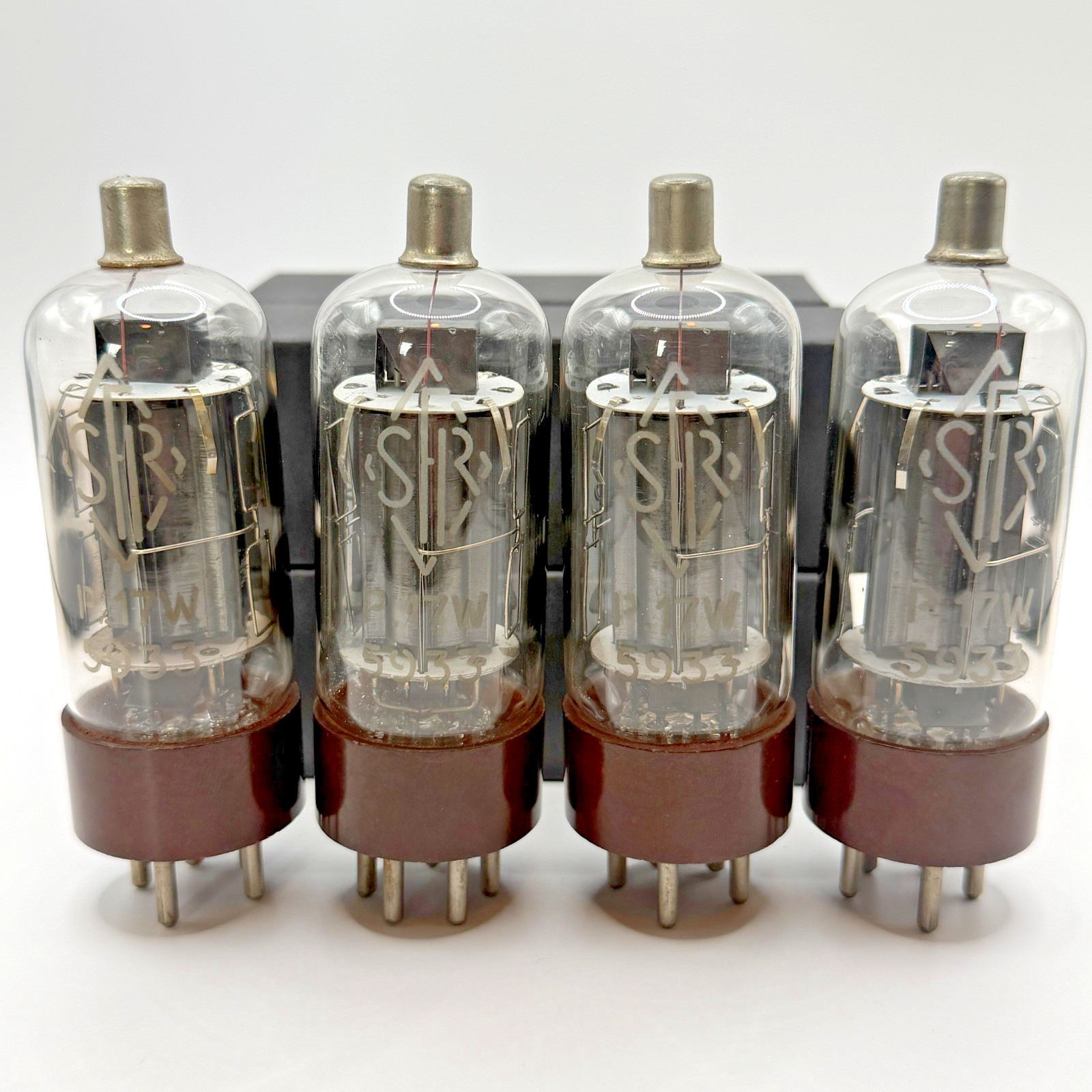 SFR 5933 P17W 807W 807 ATS25 VT60, matched quad, 4x square getter, EARLY