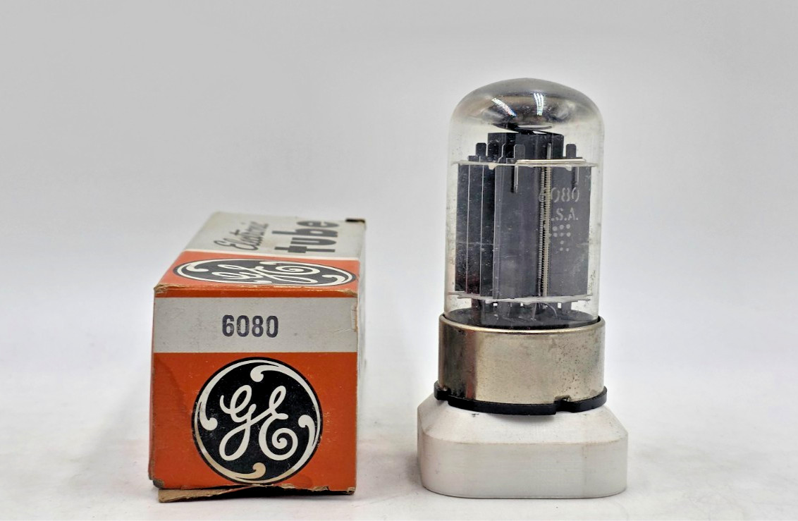 6080 GE Balanced Tube RARE Metal Base 5998 6AS7GA 421A