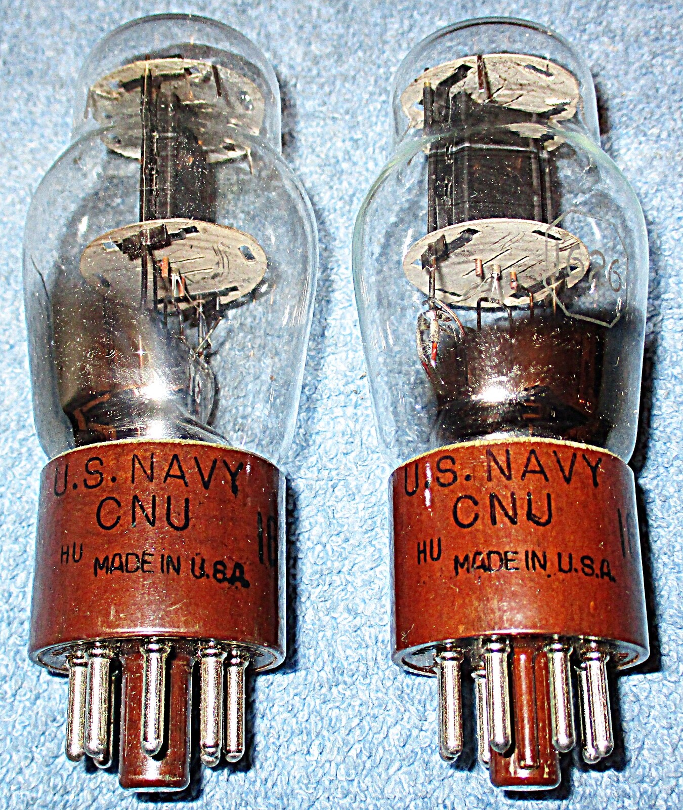 2 National Union U.S.N. 1626 Vacuum Tubes 5-Watt Triodes for Darling Audio Amps