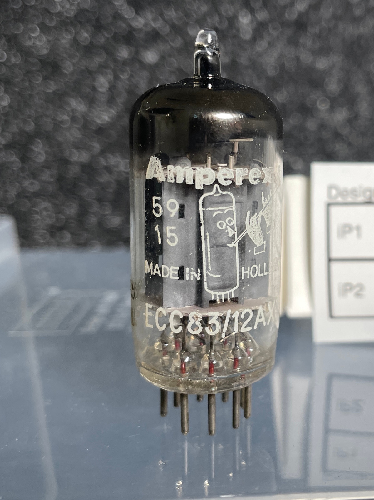Bugle Boy / Amperex ECC83/12AX7 BB DELTA 9 #304 Dual Triode Tube Vintage Rare