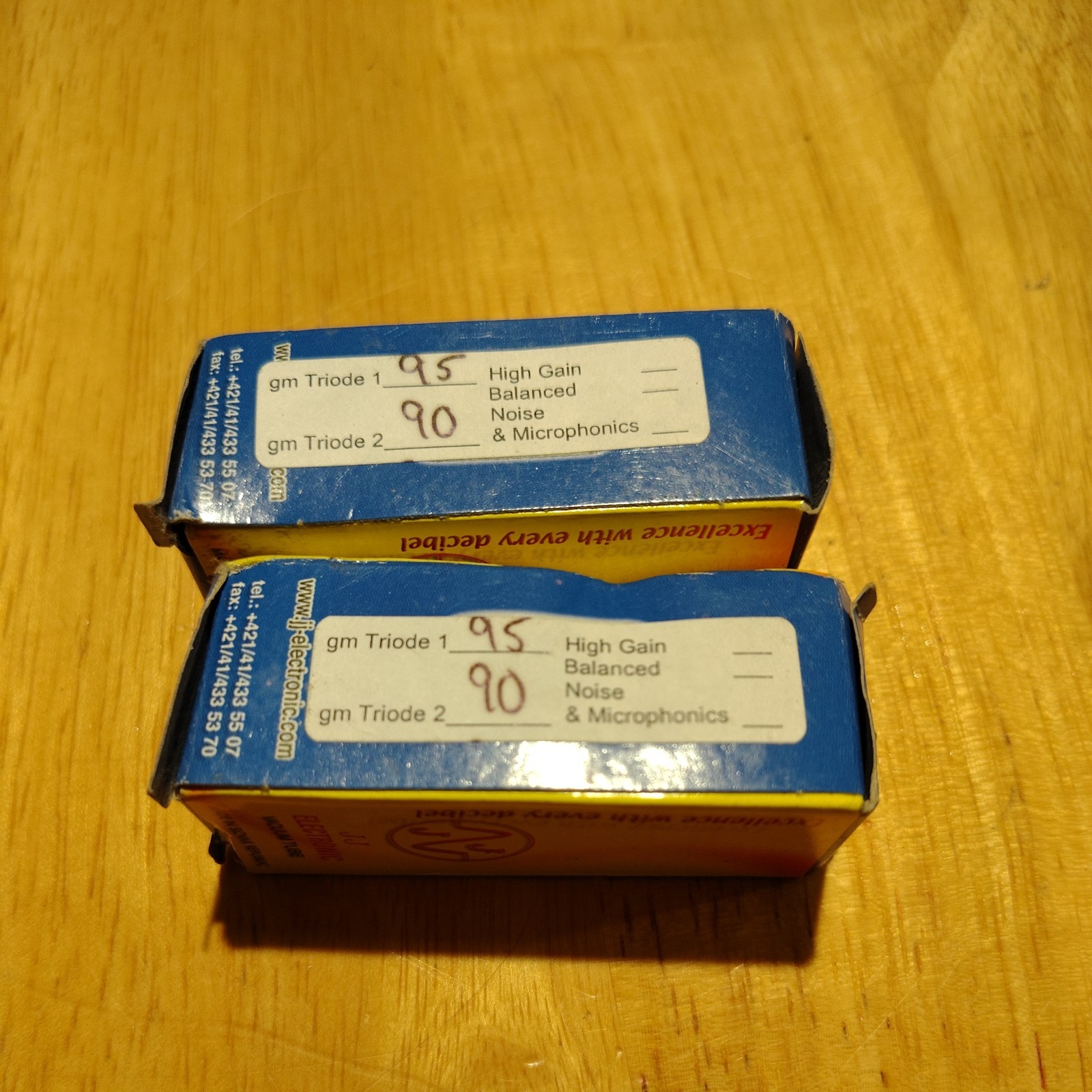 6922/E88CC, JJ Electronic, Apex Performance Vacuum Tube, Perform Tested set of 2
