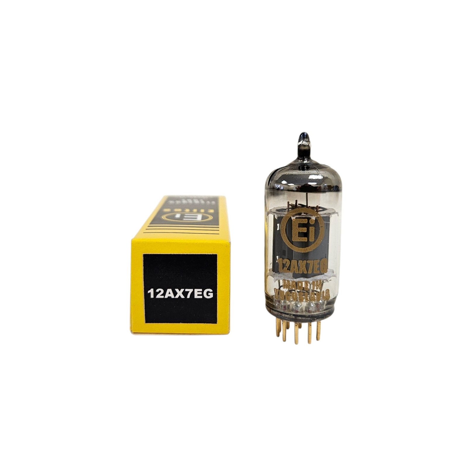 12AX7 EG EI YUGO GOLD PIN BOXED VALVE TUBE (LB23)