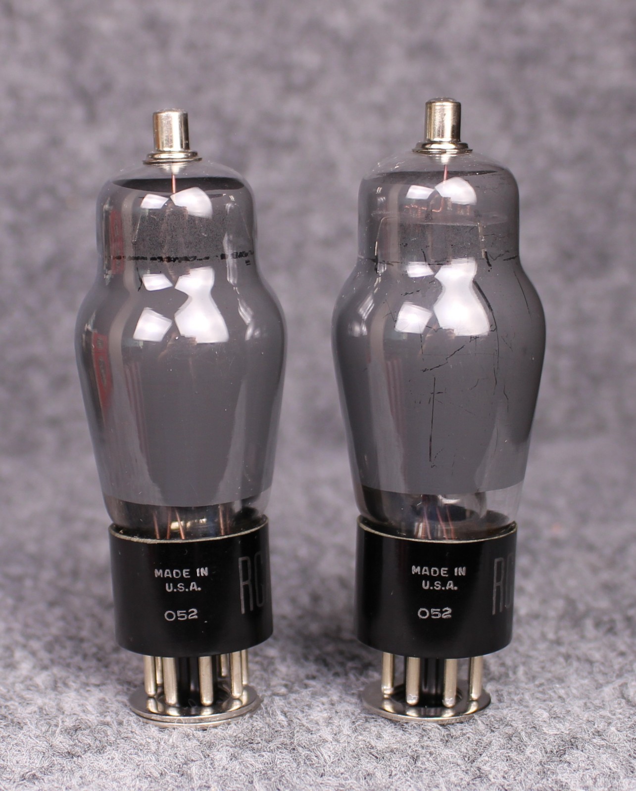 (2) NOS/NIB RCA 6F8G Black Plate Tubes ~ Full Mica ~ Smoked Glass ~ TEST @ 122%+