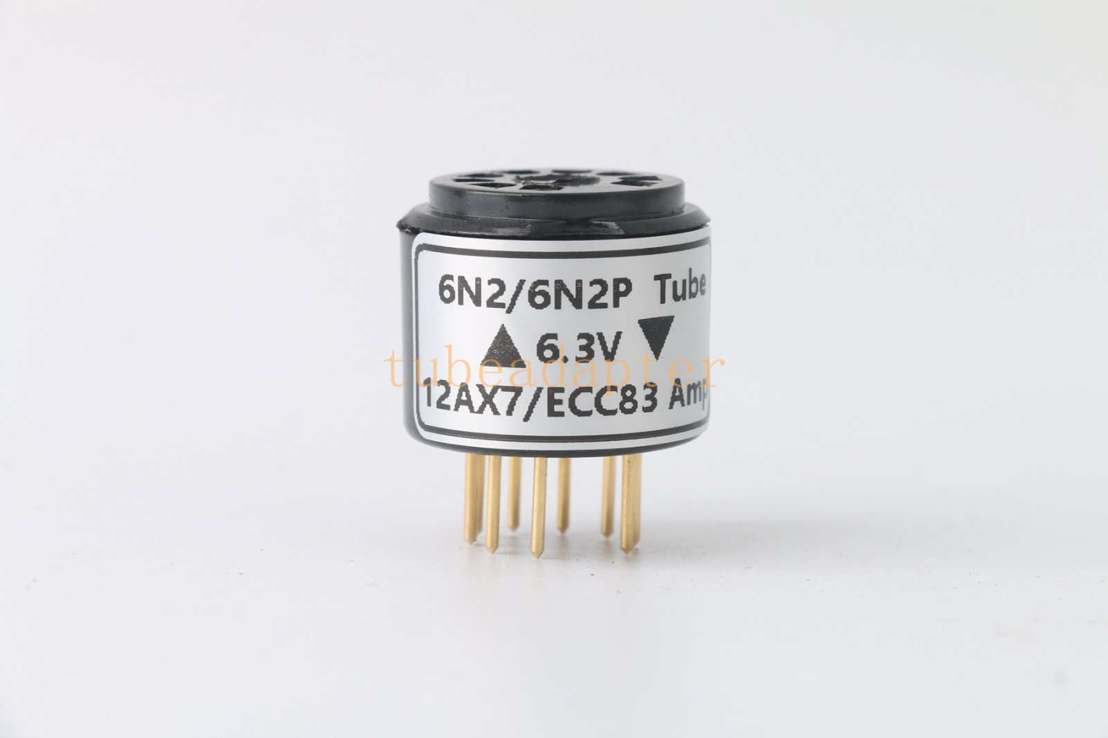 Pair 2pcs 6.3V 12AX7 ECC83(amp socket) to 6N2 6N2P tube converter adapter