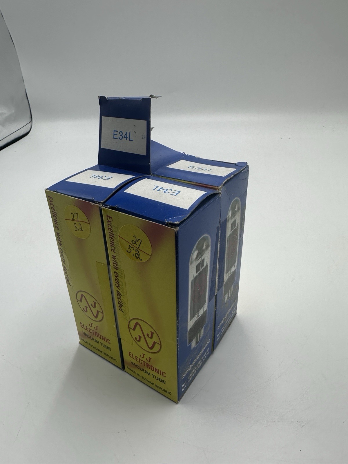 E34L – JJ ELECTRONIC QUAD – 4 Set – NEW Vacuum Tubes
