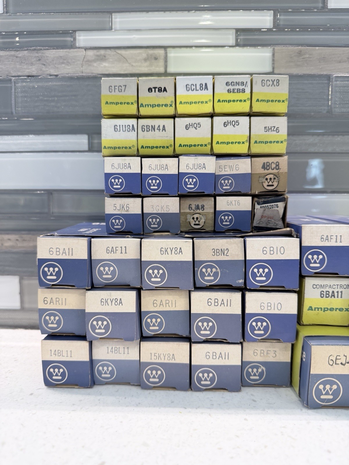 Lot of Westinghouse/amperex Electronic Vacuum Tube New Old Stock
