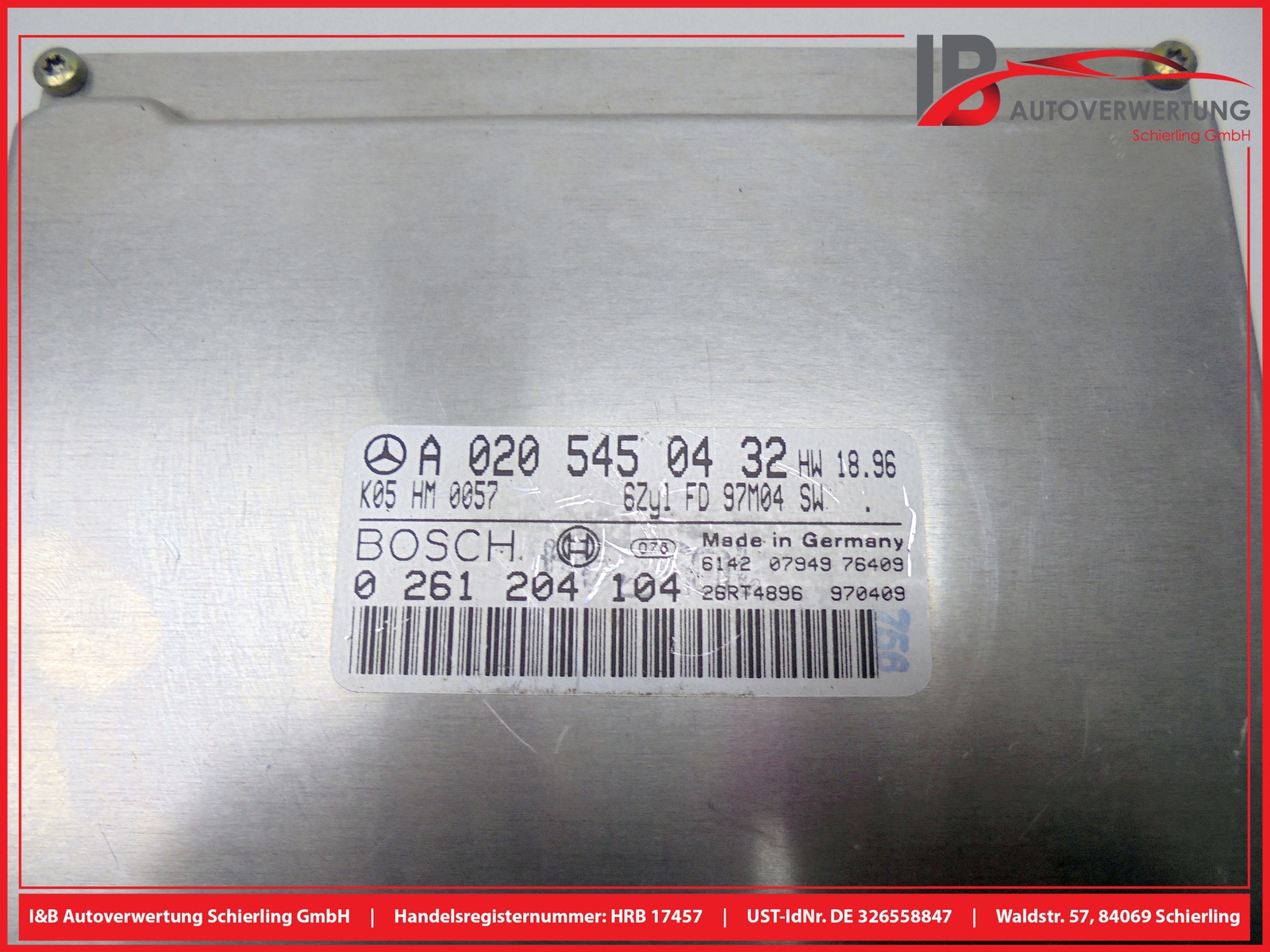 MERCEDES BENZ E-CLASS W210 ECU Engine SET A0205450432 0261204104 BOSCH