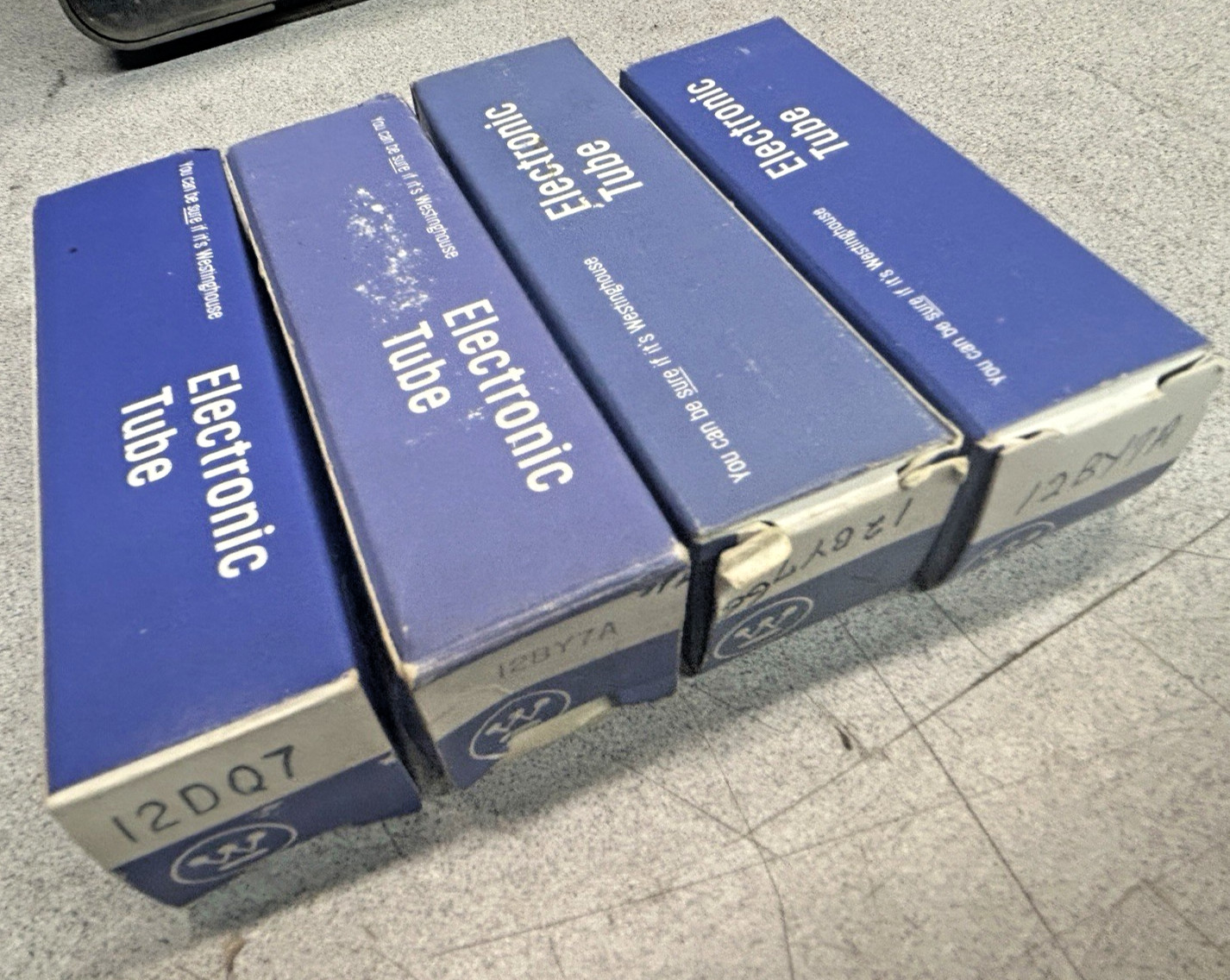 Westinghouse branded 12BV7/12BY7A/EL180/12DQ7 Beam Power Tubes. qty=4