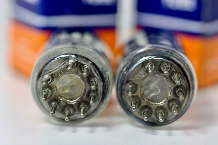 NOS GE 6201 12AT7-WA ECC801S MATCHED PAIR TESTED TUBES “TRIPLE-MICA 5-STAR” 1957