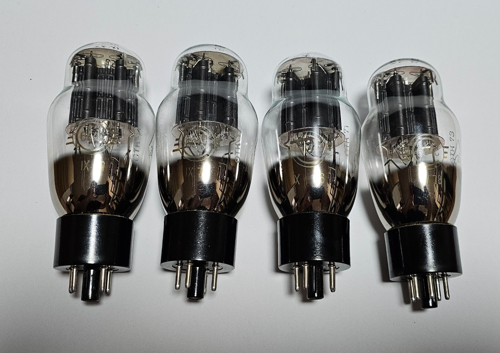 6c4c Svetlana tubes 60’s-80’s NOS OTK Matched quad 6s4s 6b4g ~6a3 45 re604 px4