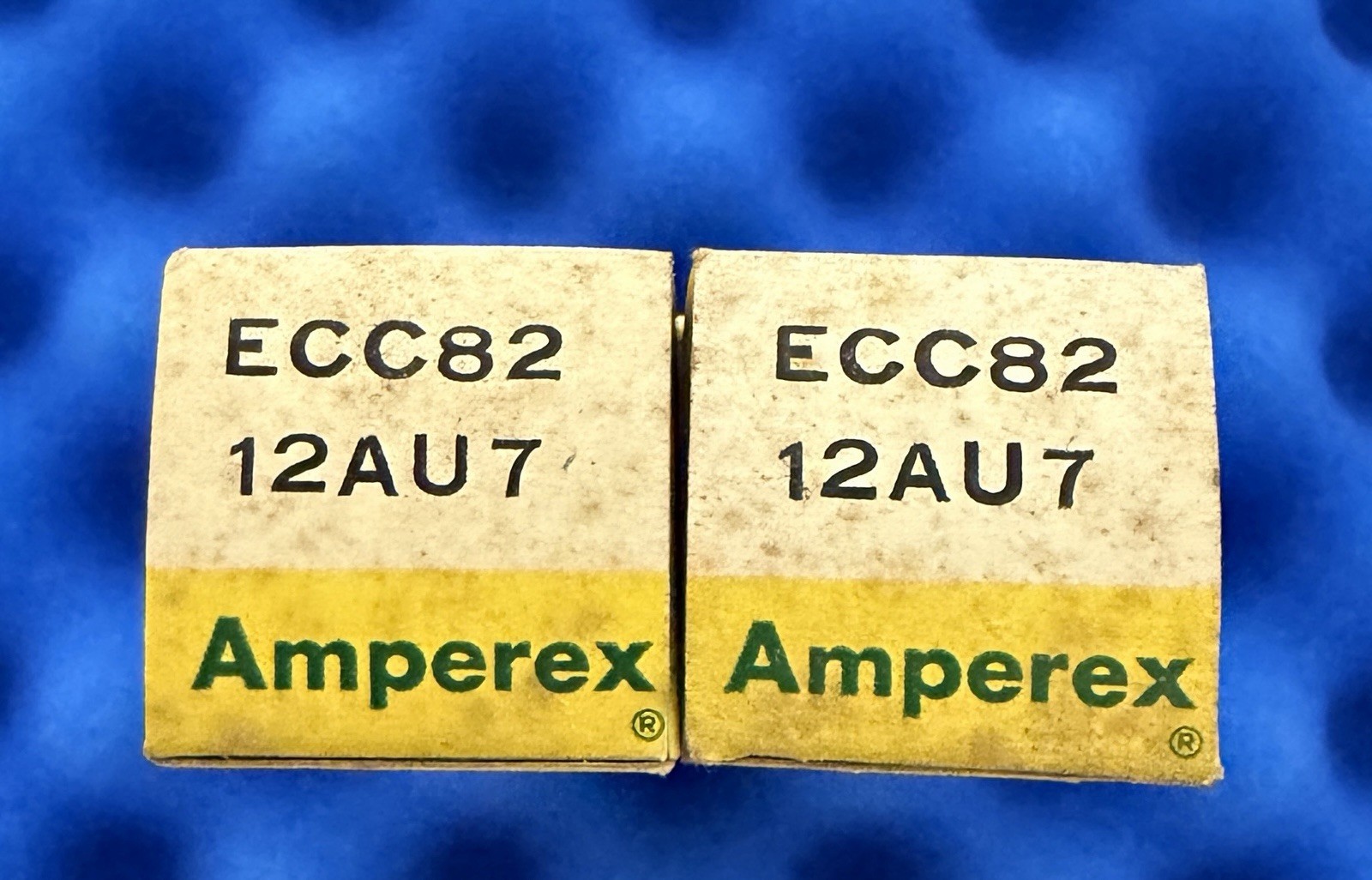 TWO NEW Amperex ECC82 12AU7 Tubes /Amplitrex 💪 / 1959 Big Halo O Bugle Boy Long