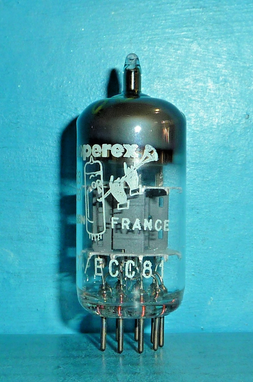 Amperex Bugle Boy ECC81 12AT7 Tube Halo Getter Tested
