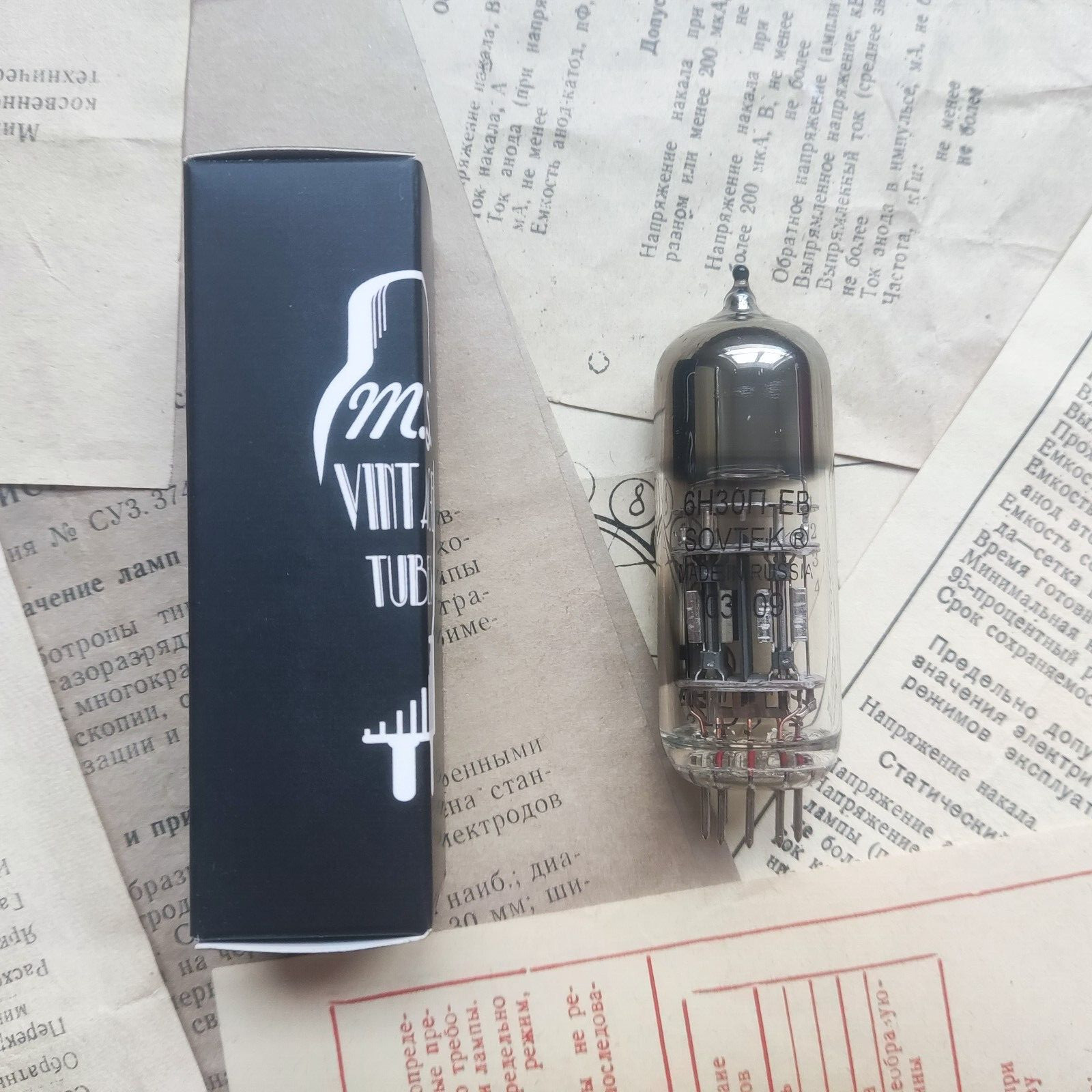 6N30P-EV USSR DOUBLE TRIODE NOS TESTED MEASURED ECC99/E182CC/6H30Pi (USA Seller)
