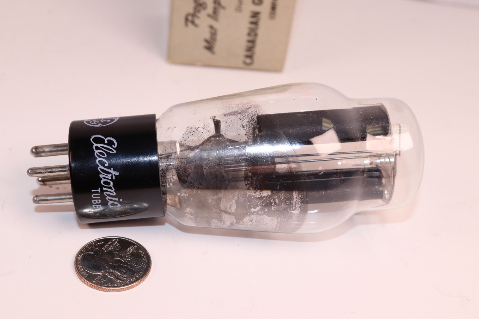 GENERAL ELECTRIC – TYPE 83 VACUUM TUBE – RECTIFIER – TV7 TESTED – (62/59-40)