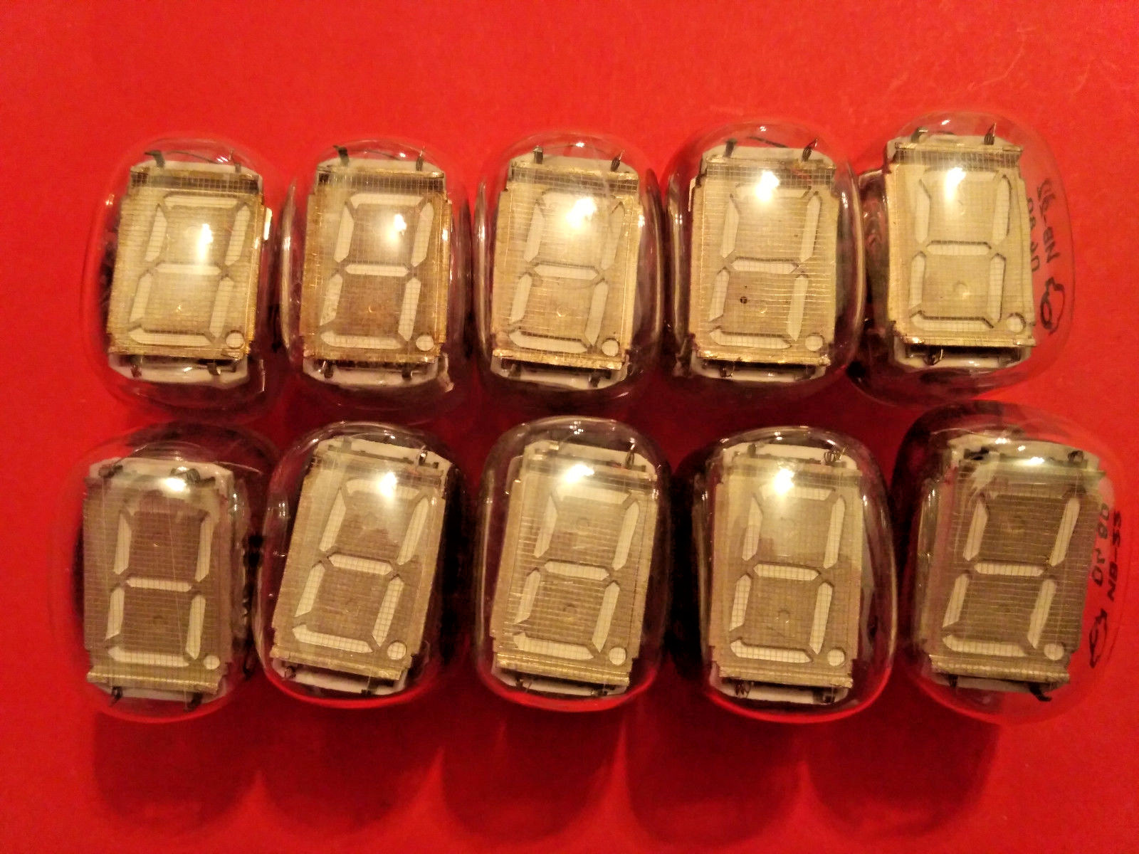 IV-22 IV22 ИВ-22 Nixie tube vintage VFD indicator ussr clock NOS SAME DATE 10pcs