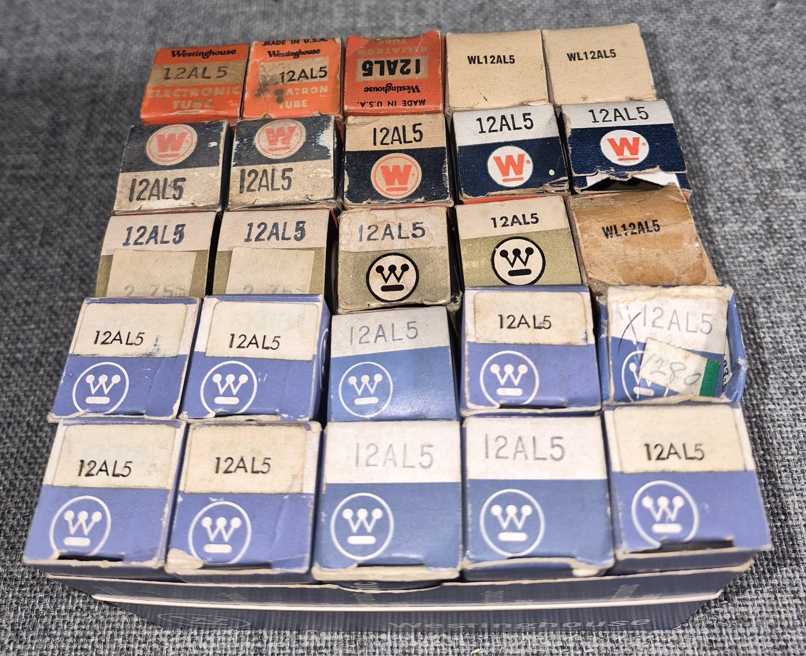 Westinghouse 12AL5 Tubes (25)