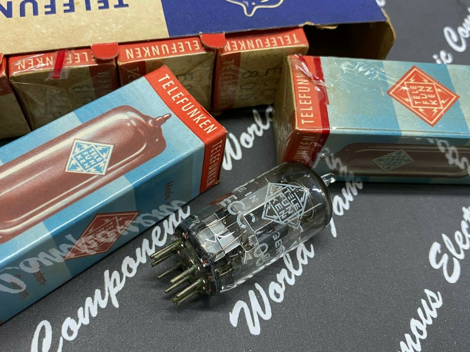 1pcs – TELEFUNKEN ECC808 Vacuum Tube – NOS NIB Germany – Low Noise Triode