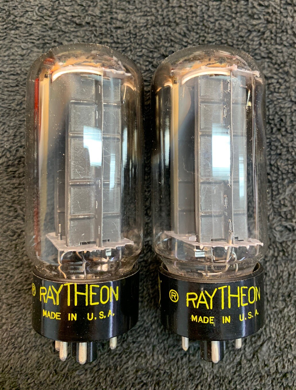 2 NOS NIB Matched Raytheon 5U4GA Rectifier Tubes USA 1950’s