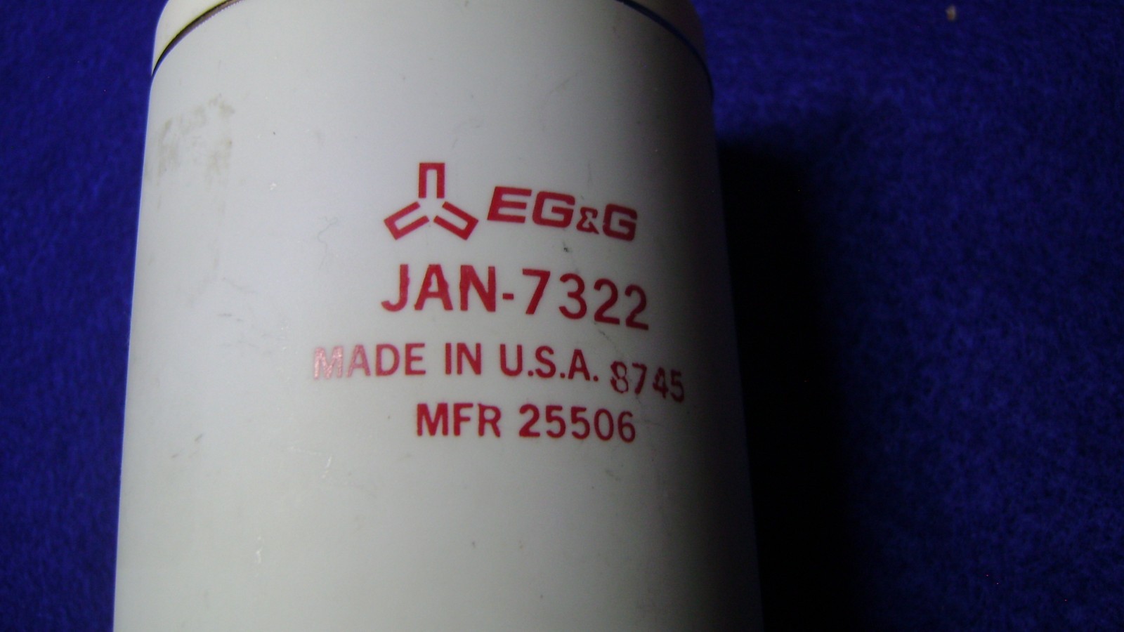 EG&G JAN 7322 1802 Hydrogen Thyratron Tube BIN $195 With FREE SHIPPING