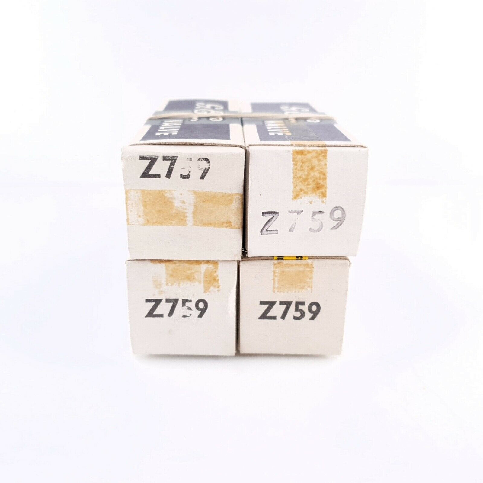 4 X Z759 / CV5060 GEC TUBE. 1960s PRODUCTION. SMOKED GLASS. AD ENA