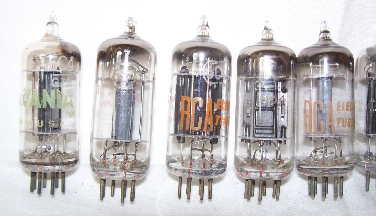 Lot of (30) 6C4 tubes,radio,amplifier,EC90,RCA,Tung-Sol,Sylvania,GE,Motorola,+