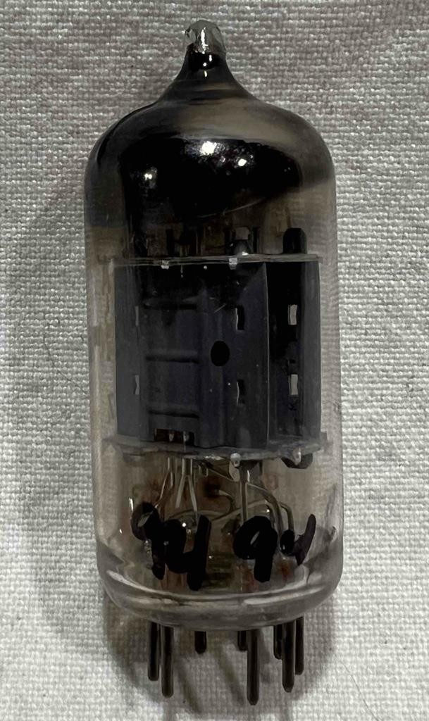 1963 Blackburn Mullard 12AU7A ECC82 Tube Short Plate Halo Getter TV-7 Tested