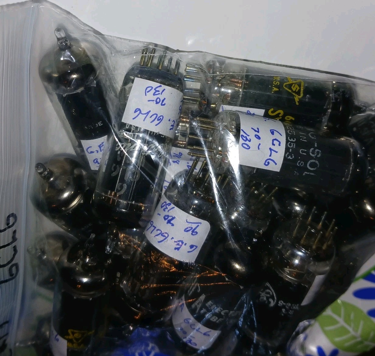 LOT OF 24 6CL6A PENTODE AMPLIFIER TUBES VARIOUS BRANDS ALL TEST GOOD