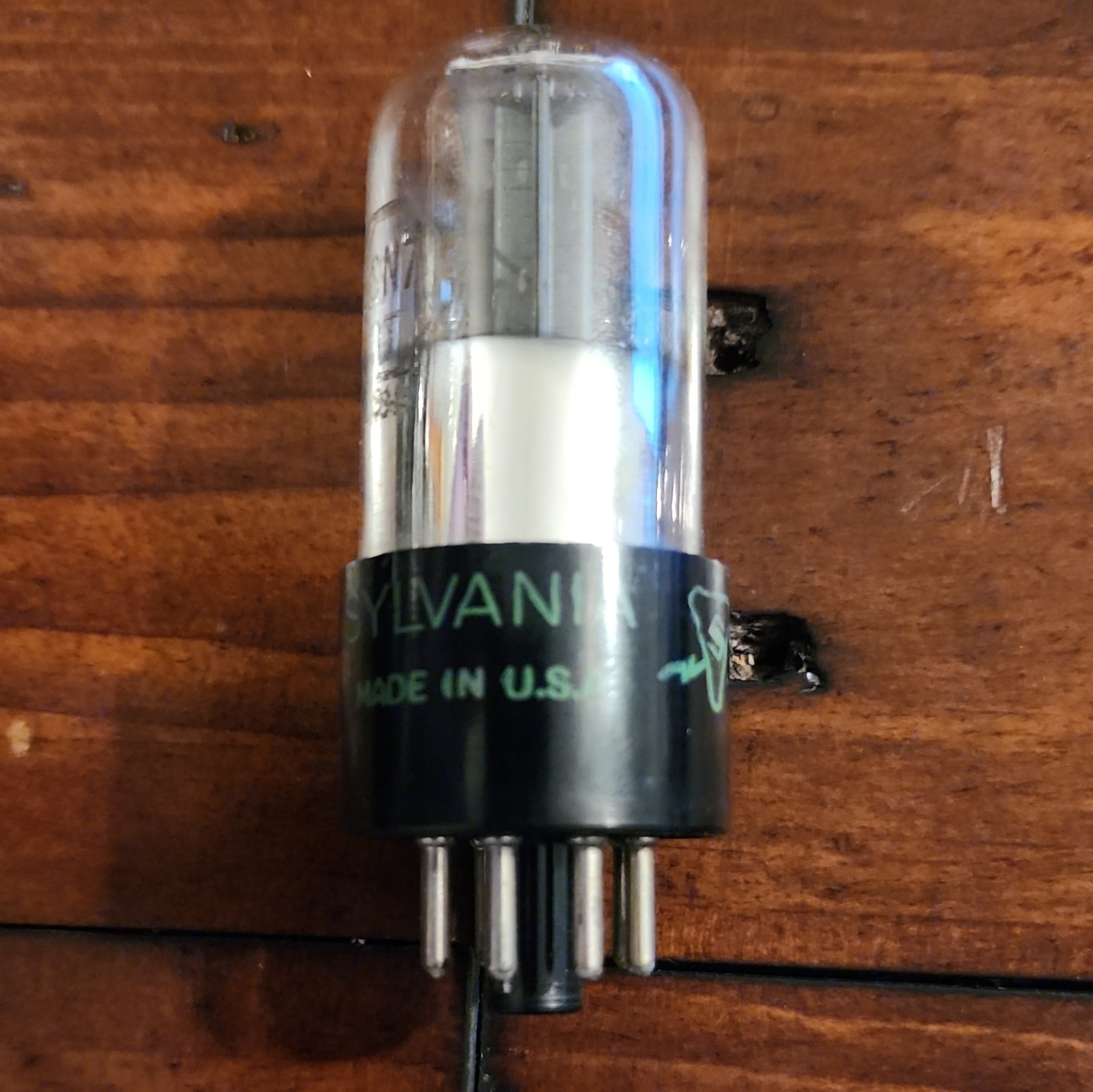 Sylvania 6SN7GT Vacuum Electron Tube, Black Plate Made in USA-TESTED