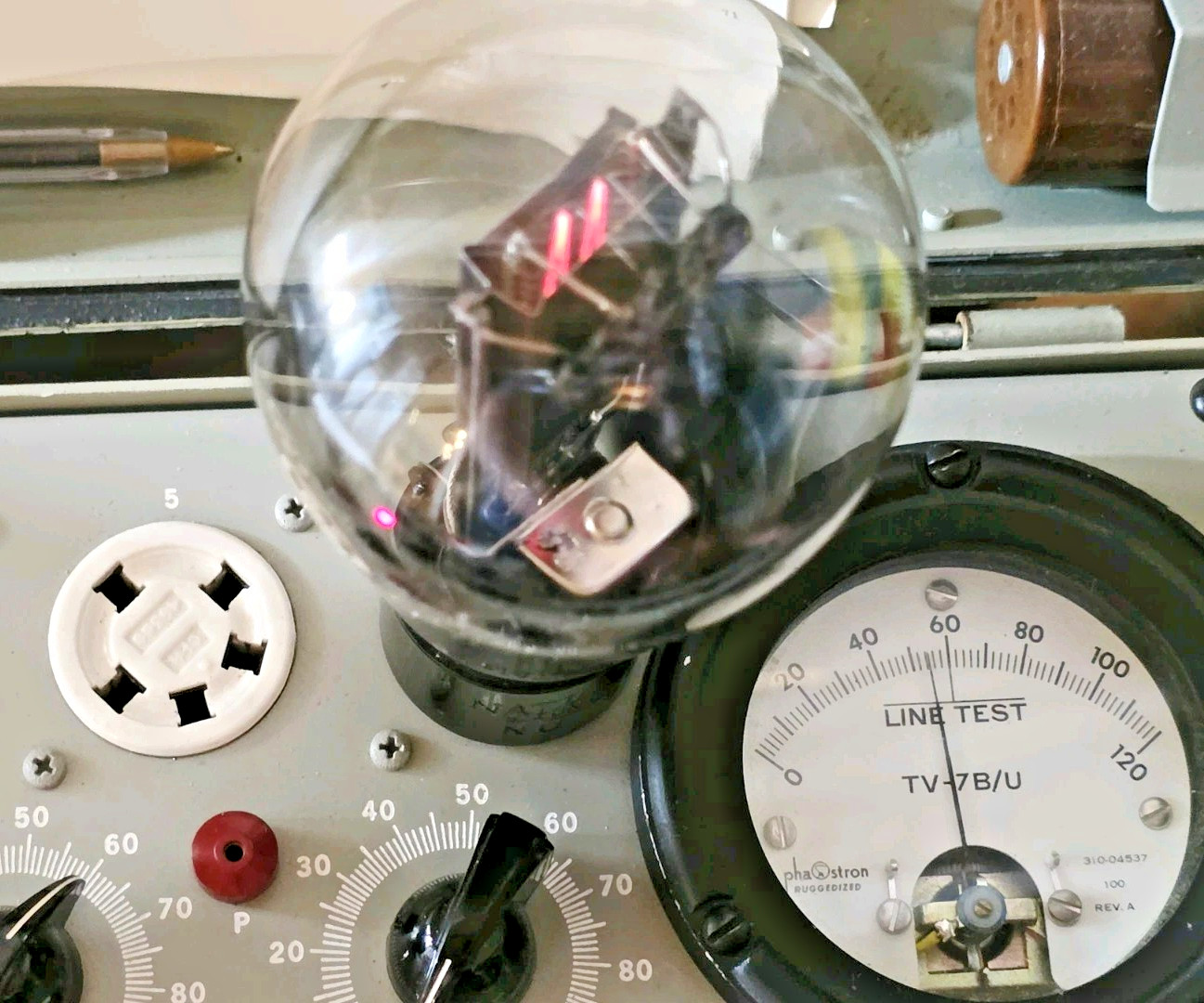 1 RARE National Union Type NU 50 Globe Vacuum Tube Tested Strong ON TV – 7