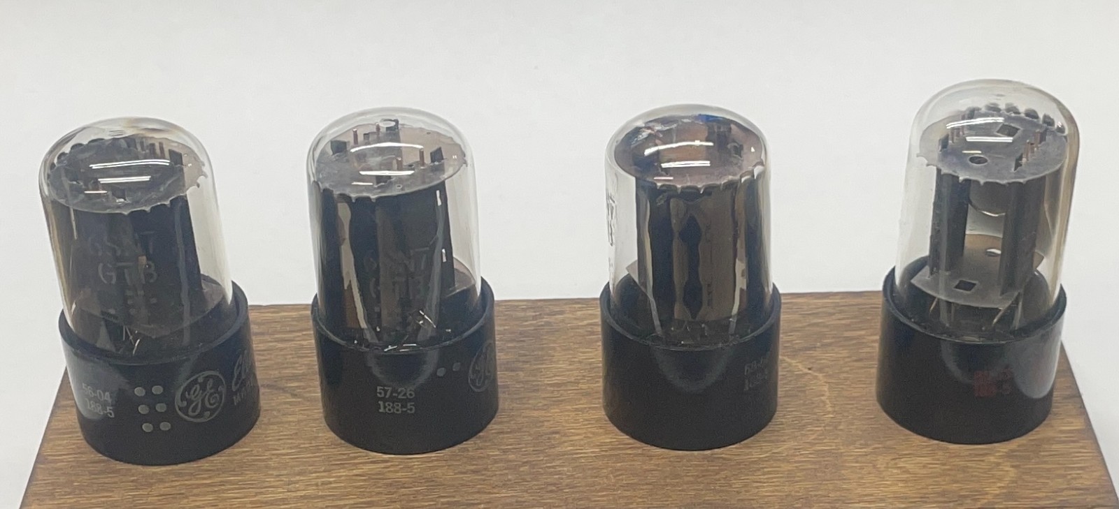 Vacuum Tubes, Set of 4 – 6SN7GTB, GE, NOS, Tested