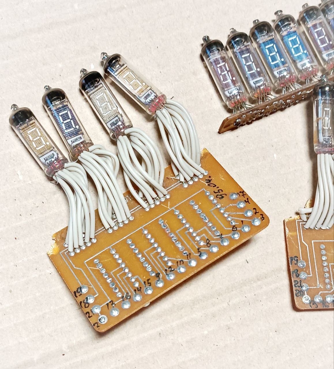 14 pcs IV-3A VFD 7-segment Fluorescent Tube Indicator clock USSR nixie IV-3 A