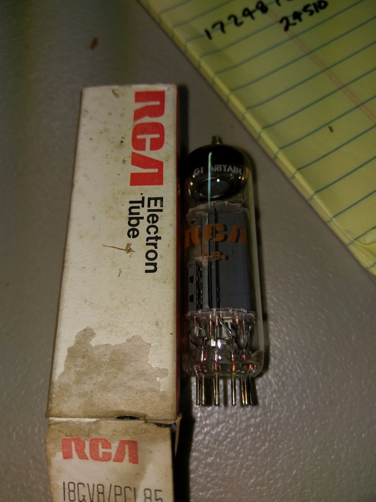 NOS RCA Great Britain PCL85 [18GV8] Gray Plate Vacuum Tube Guaranteed