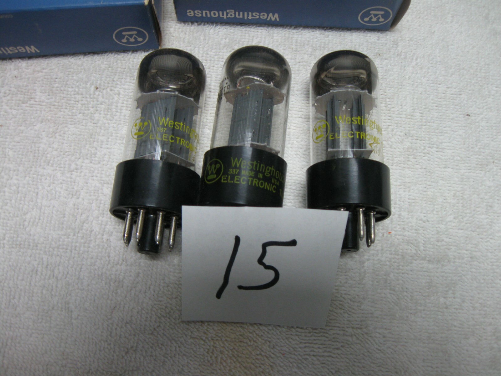 Westinghouse 6sN7 GTB tubes; NOS; Lot of six (6); original boxes