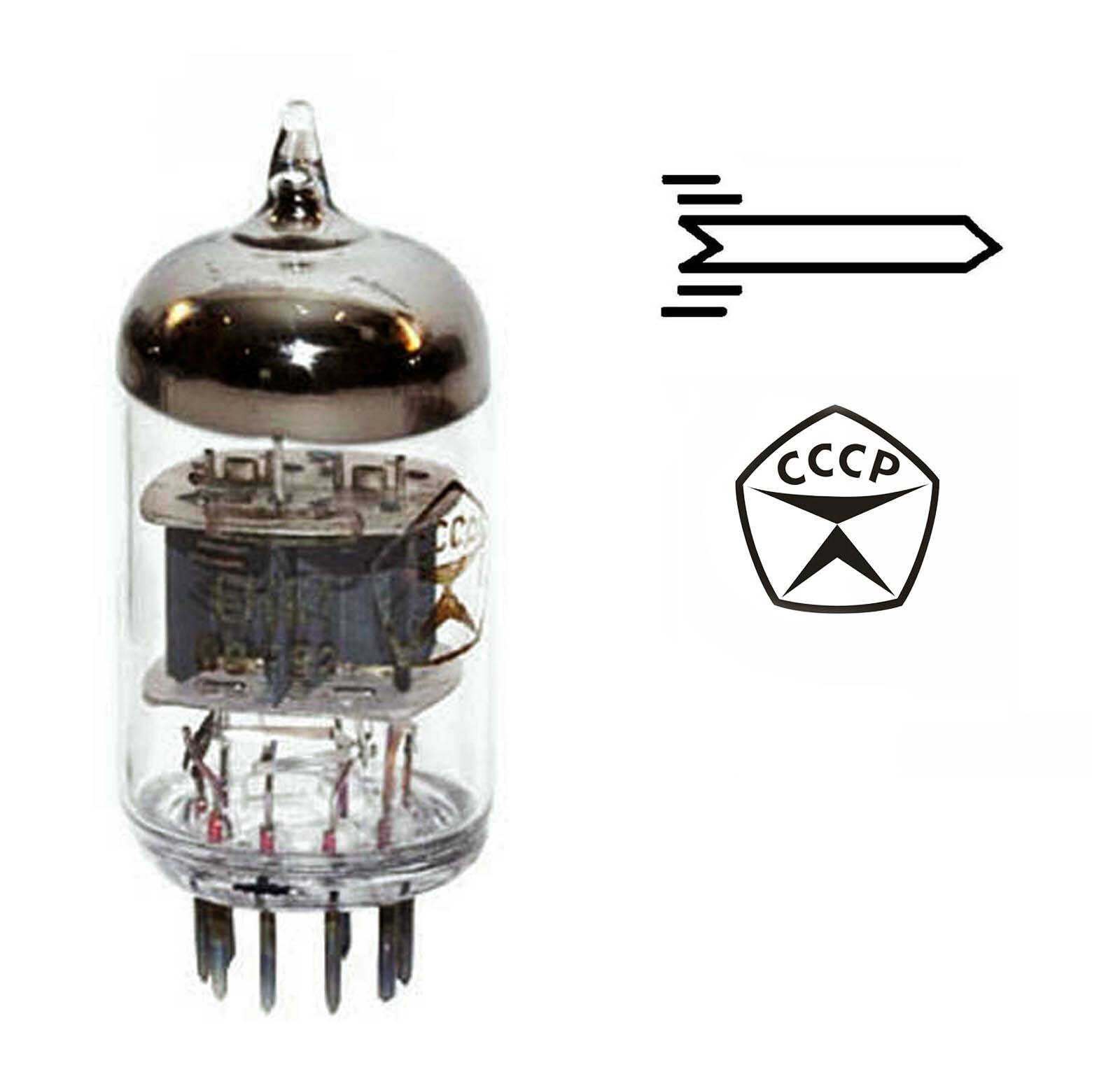 6pcs 6N1P ~6DJ8 6922 Voskhod Double Triode Tube Same Date Code 04-1974 USSR NOS