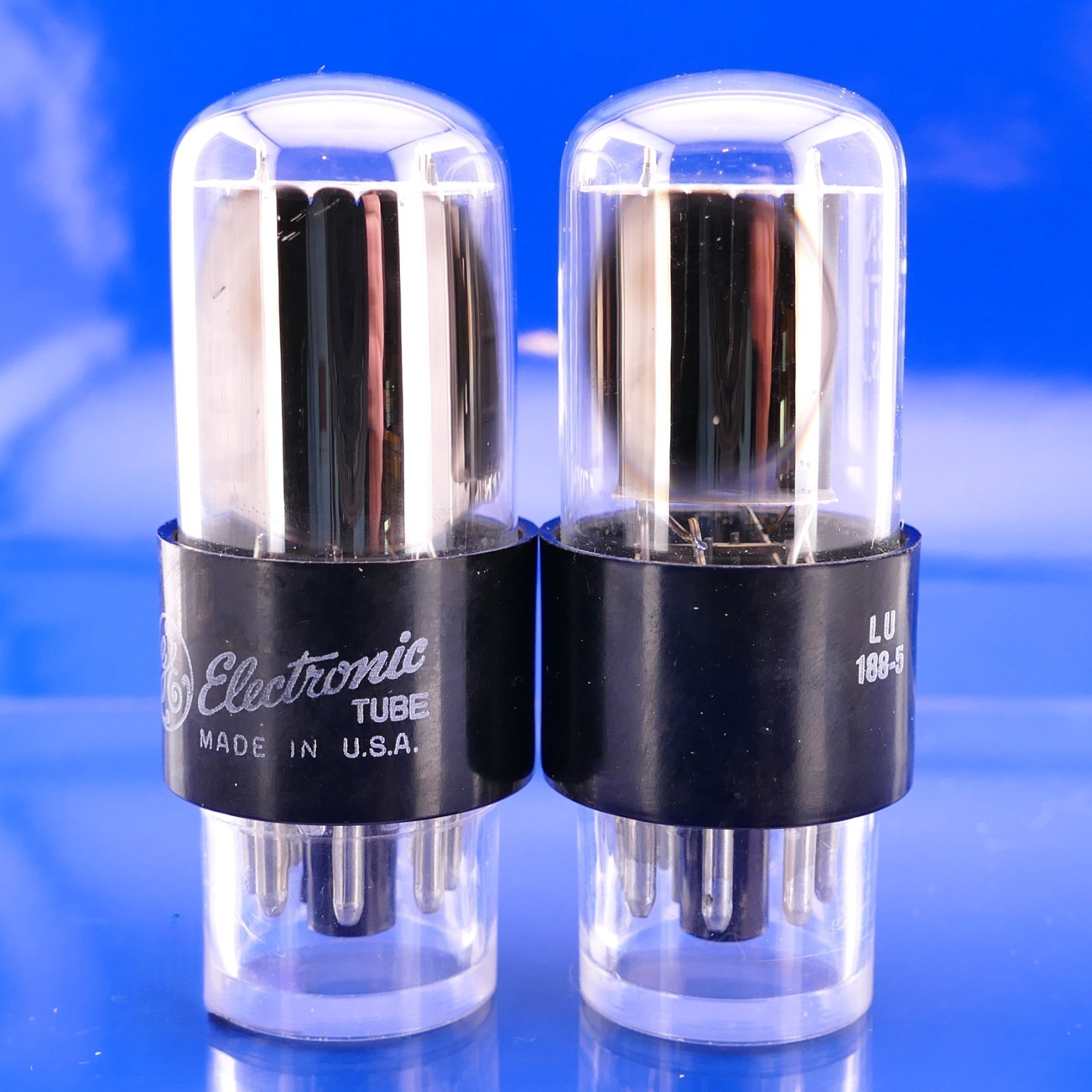 Two GE 6SN7GTB Tubes NOS NIB Match Const GM[%]: 100/100 100/100 AMPLITREX