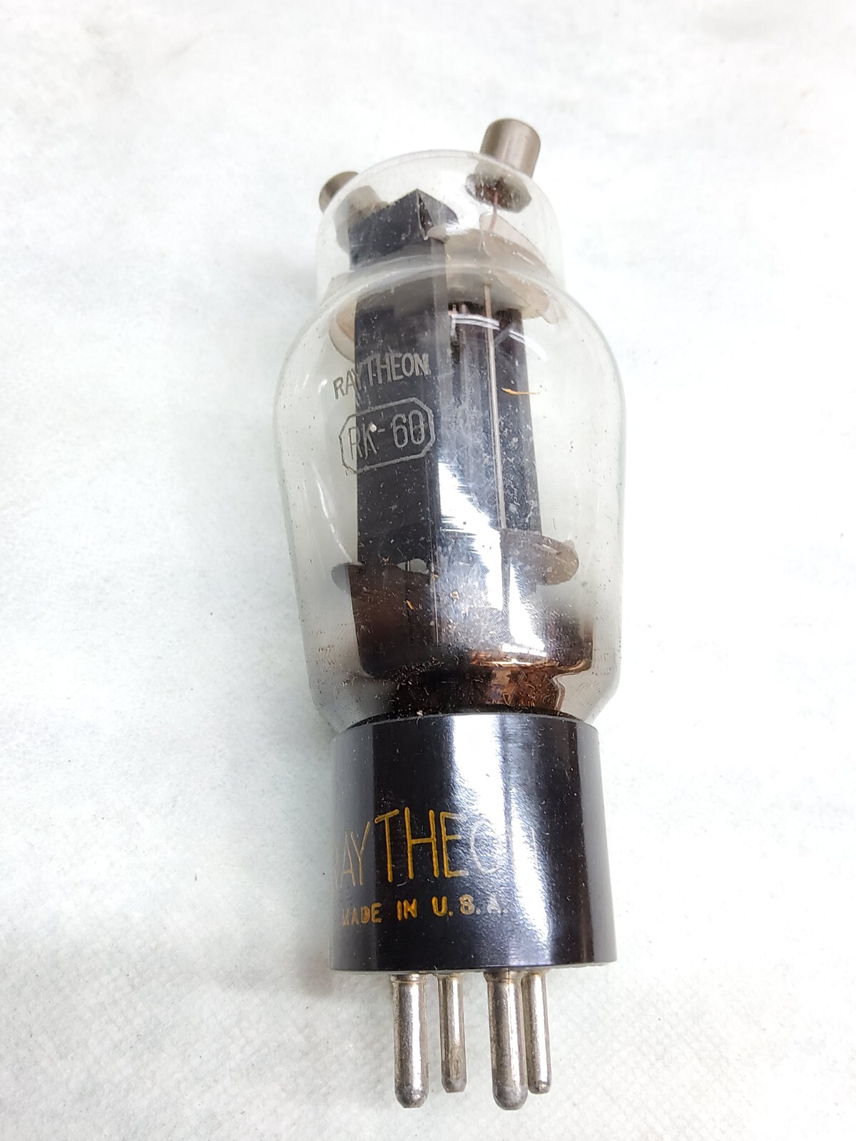 x2 LOT Vacuum Rectifier ELECTRON TUBE P/N RK-60 MFR. RAYTHEON (ALT 1641)