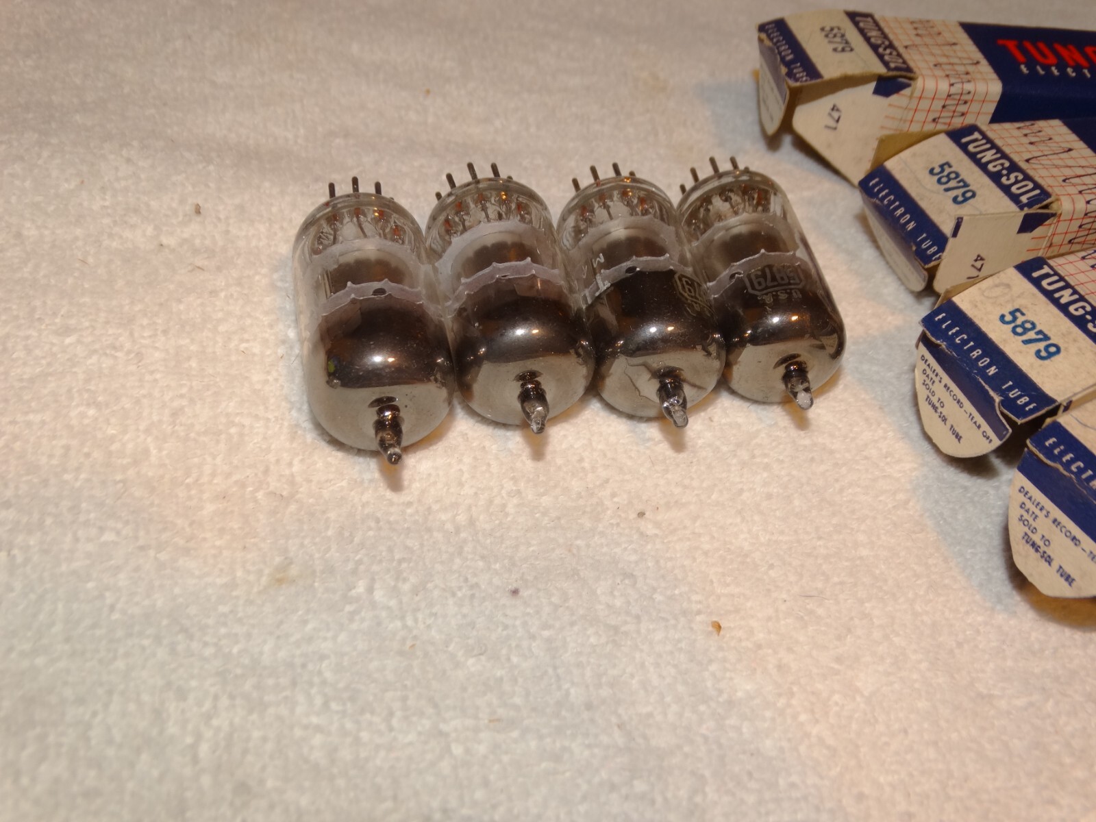 4 x 5879 RCA/Tung-Sol Tubes*NOS*NIB* #4
