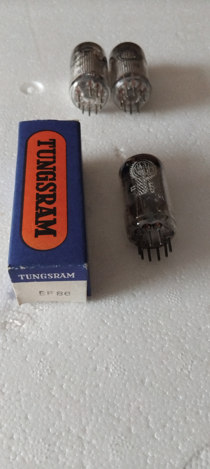2 pcs 6J32P / 6Zh32P/ 6Ж32П +2 pcs EF86 .MIX tube(2 Svetlana+1 Tungsram+1 Valvo)