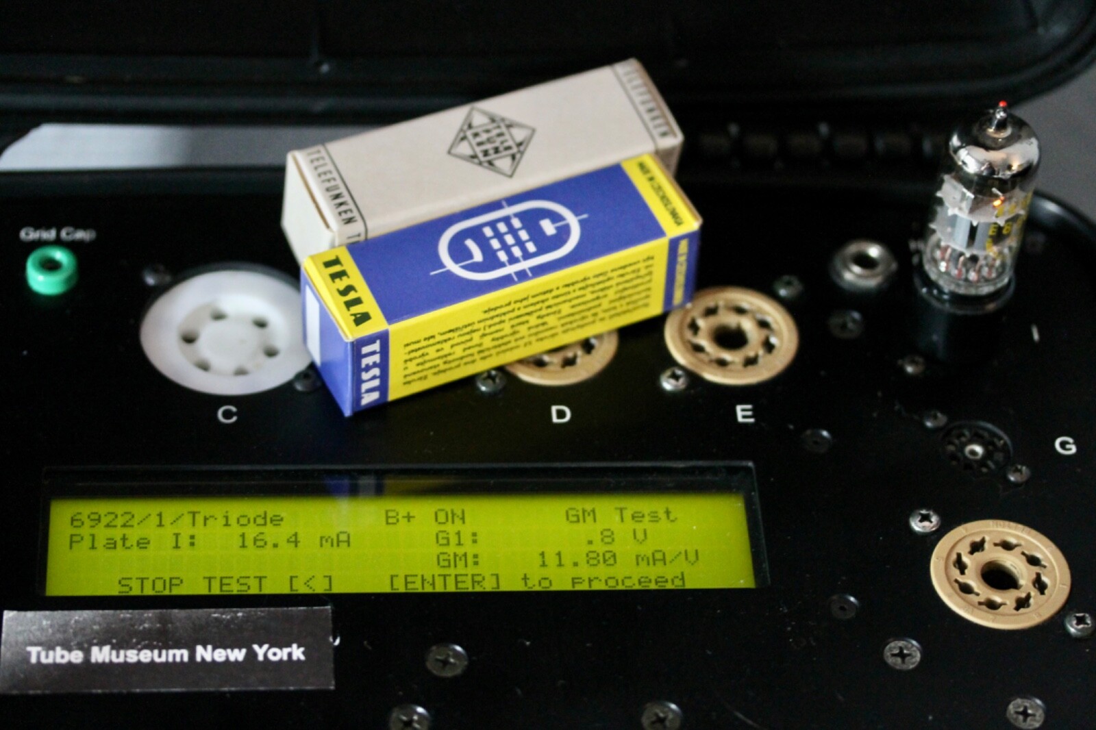 6922 E88CC CCa TESLA TELEFUNKEN TOOLING RED-TIP ARMY GOLD-PIN MATCHED-PAIR TUBES