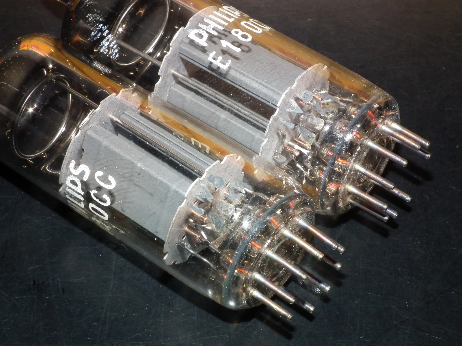 Philips E180CC 7062 Platinum Matched pair NOS NIB Holland Heerlen 1963