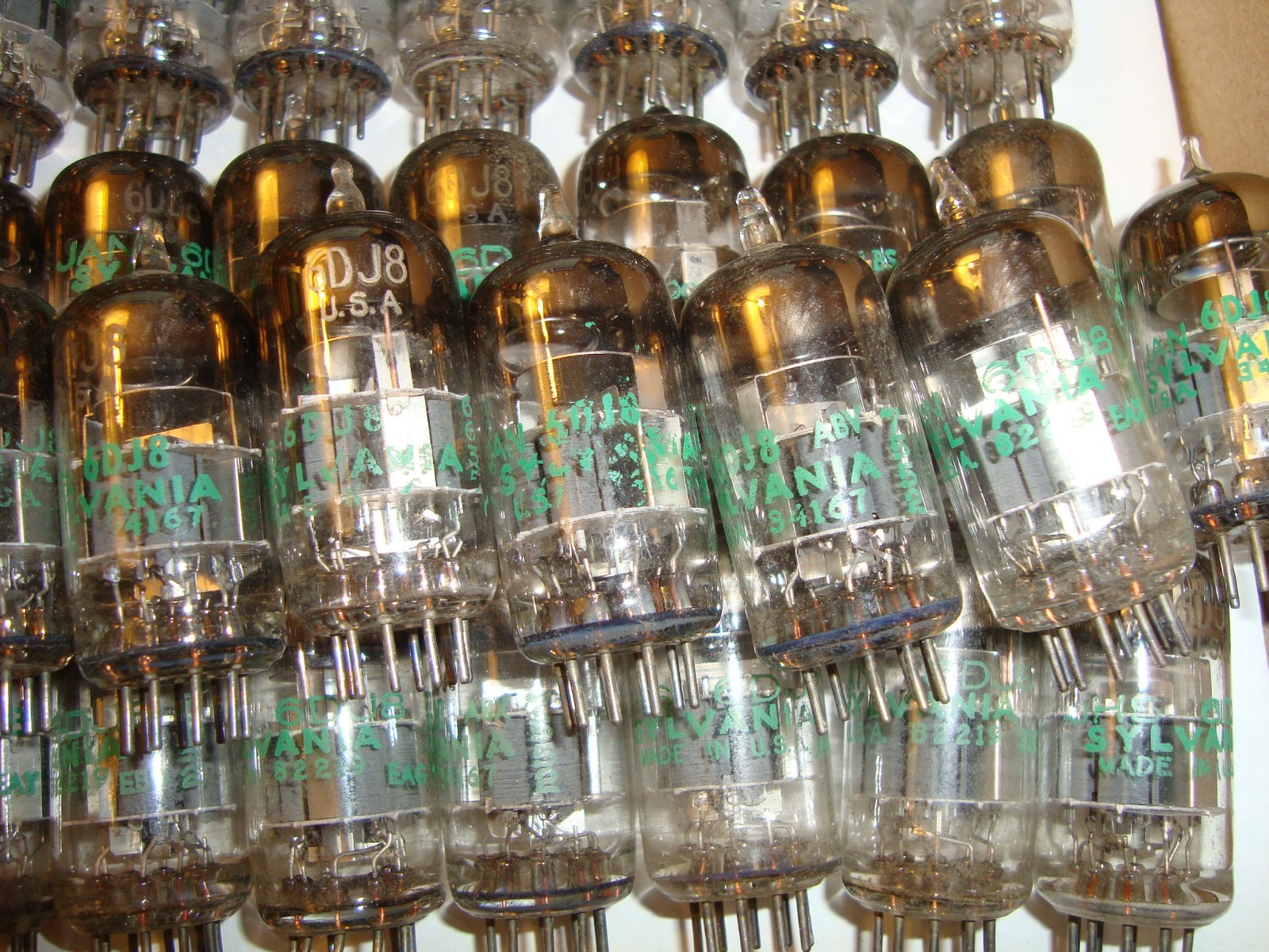 Lot of 50 Military JAN- 6DJ8 Tubes, By Sylvania U.S.A., All Tested