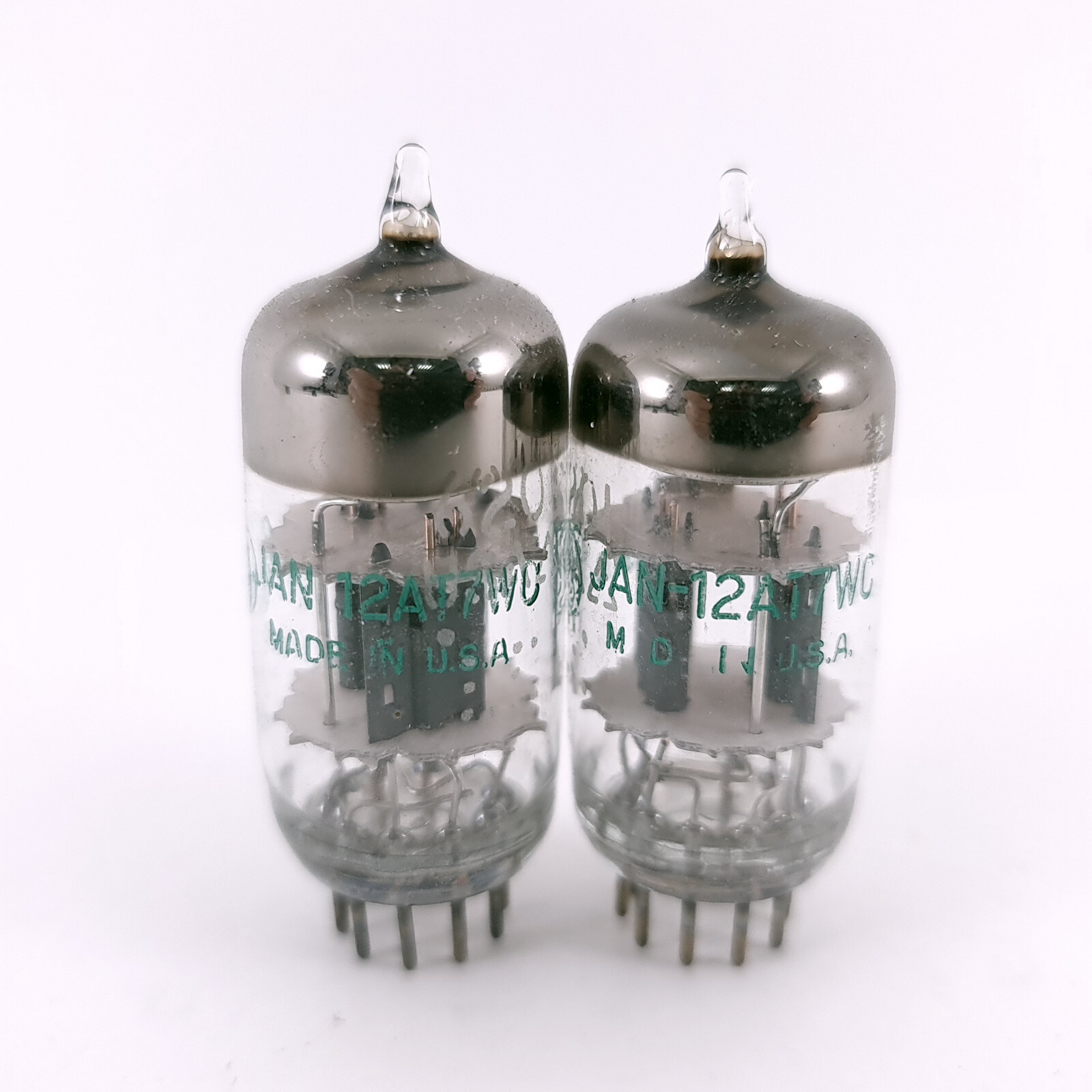 2 X 12AT7WC GENERAL ELECTRIC TUBE. 1970s PROD. MATCHED PAIR. 144. CH167