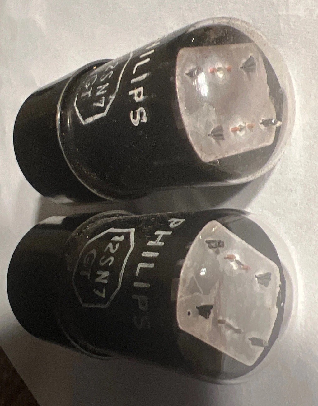 Rare Pair ( 2 ) 12SN7GT NIB Philips Tube Holland OLD Miniwatt Coated Strong Test