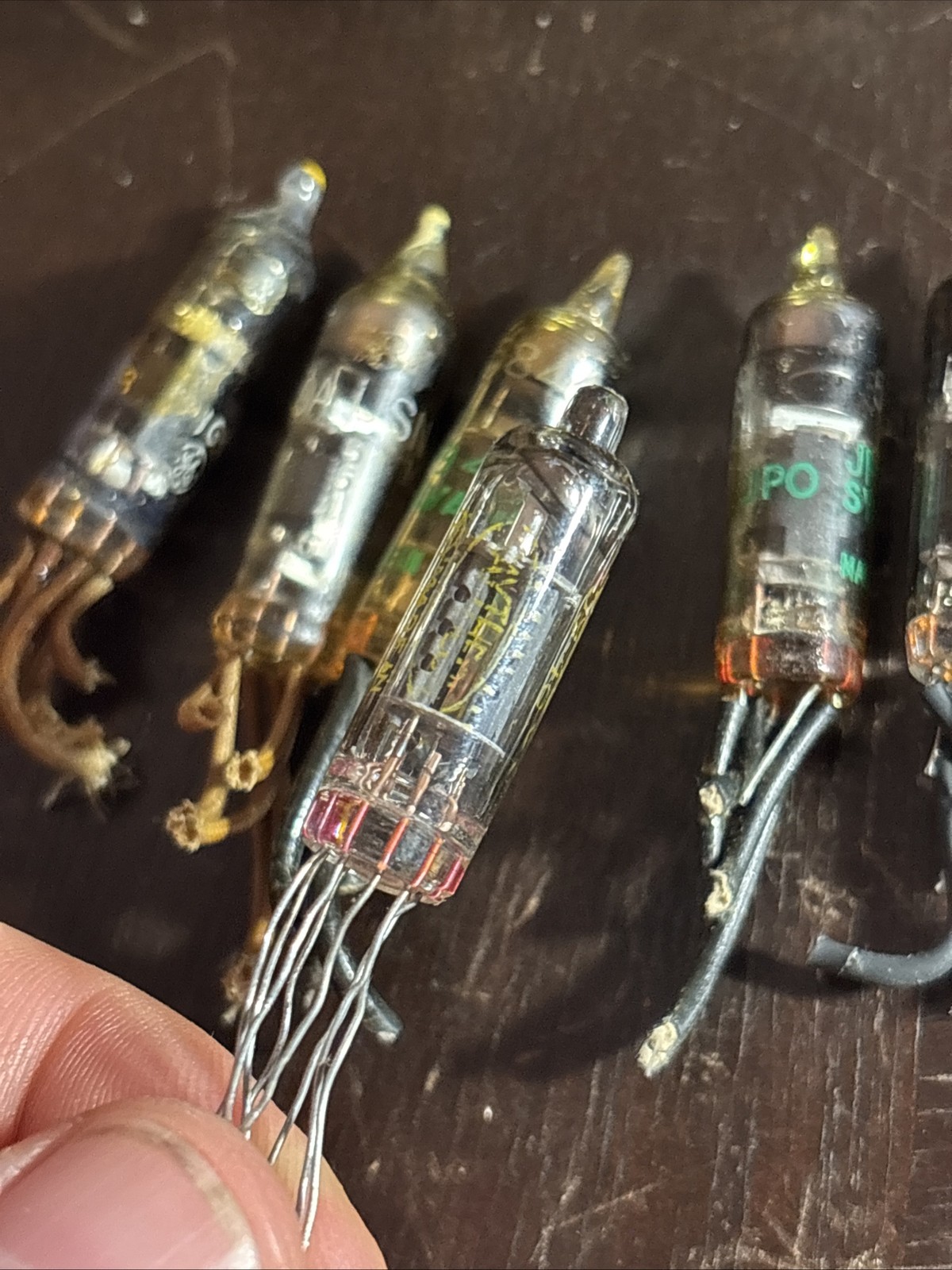 LOT OF 8 USED JHS 5840 Submini Pentode Preamp / Tube Mics, TV7