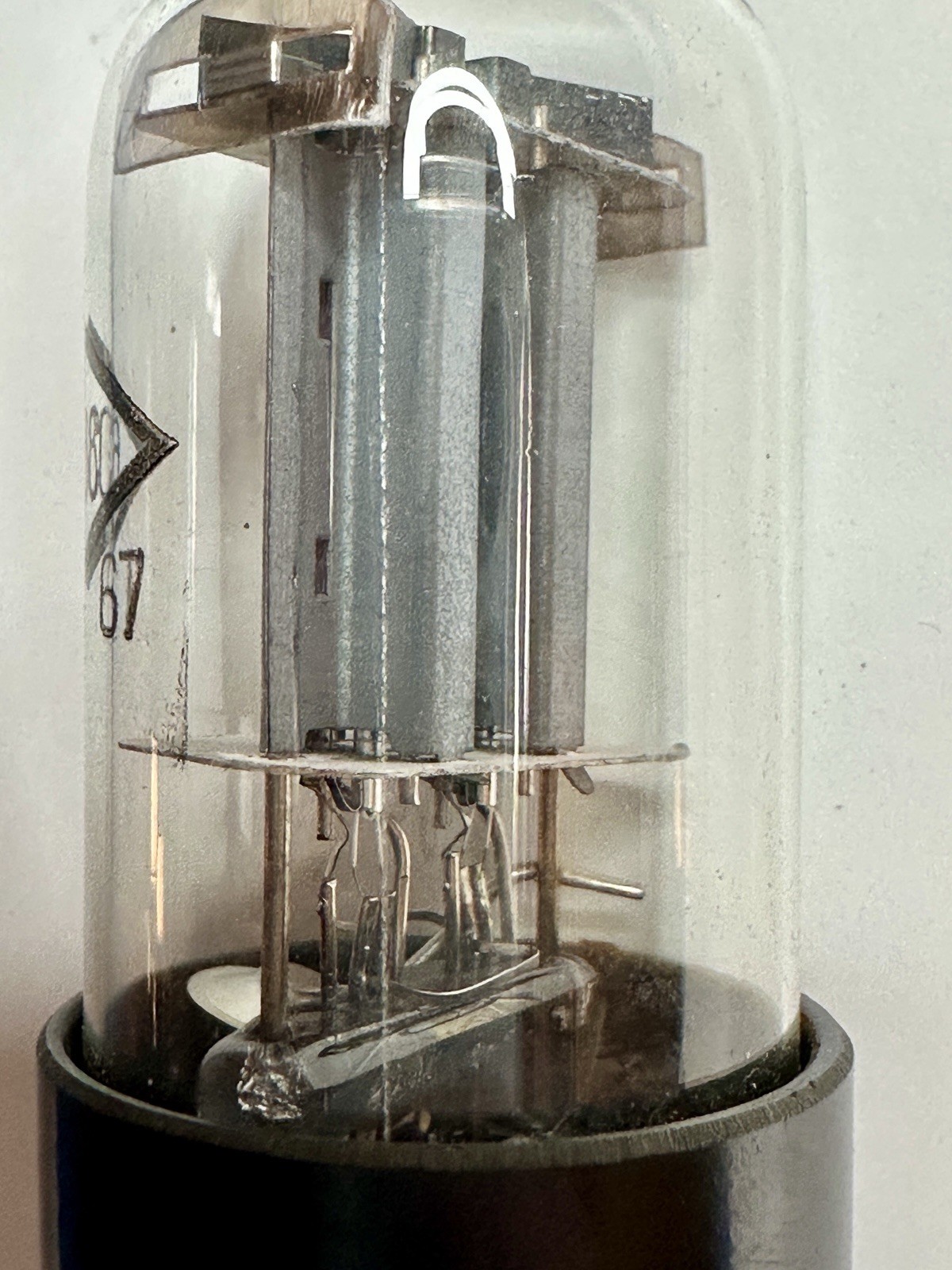 1967 Soviet 6N8S 6H8C 6SN7GT Equivalent Black Plate Vacuum Tube Mint