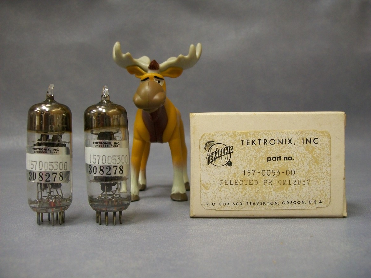 Tektronix 12BY7 Vacuum Tubes Factory Matched Pair of 2 Tubes