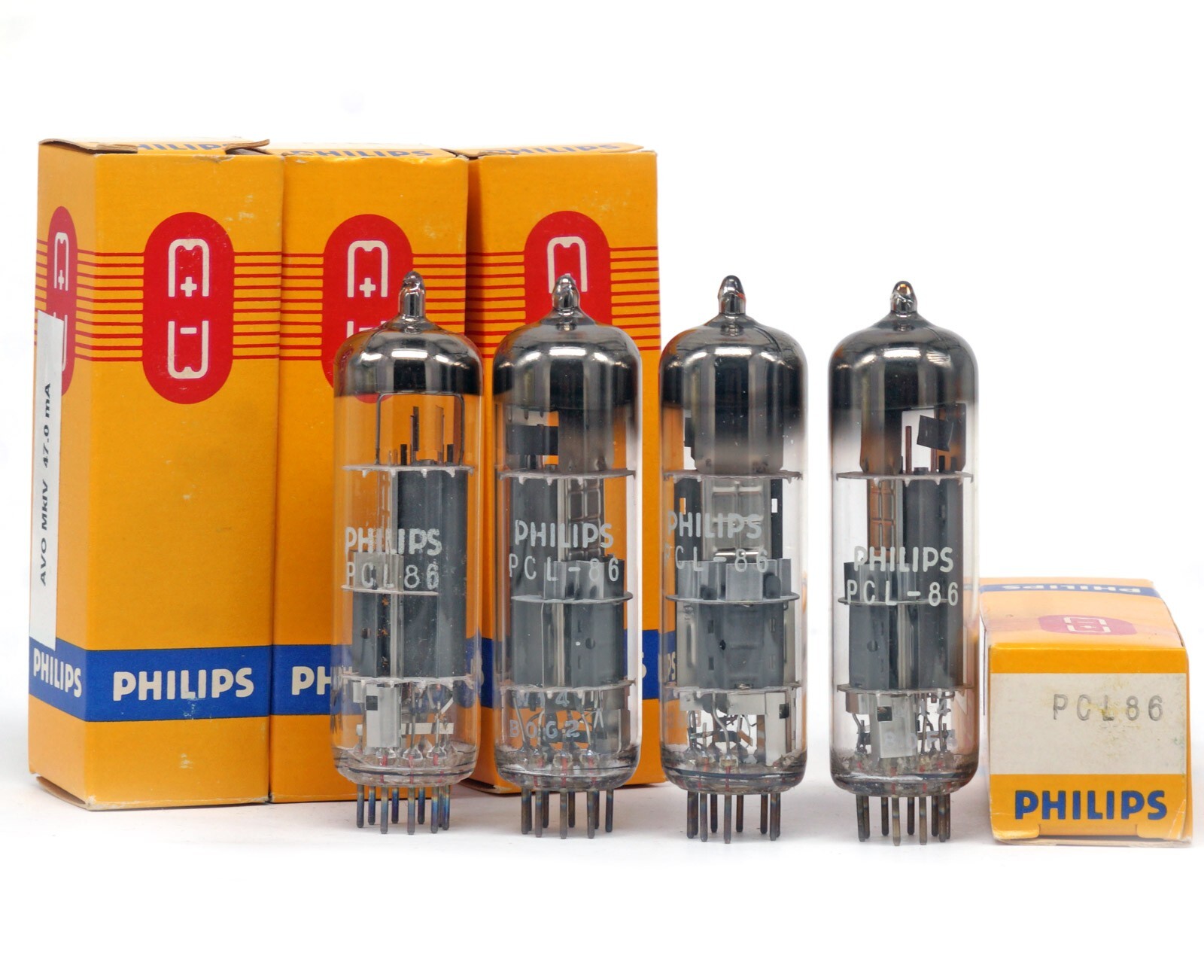 MATCHED QUAD PCL86/14GW8 PHILIPS NOS BRITISH Tube Valve 진공관 真空管 Lampe TSF 电子管